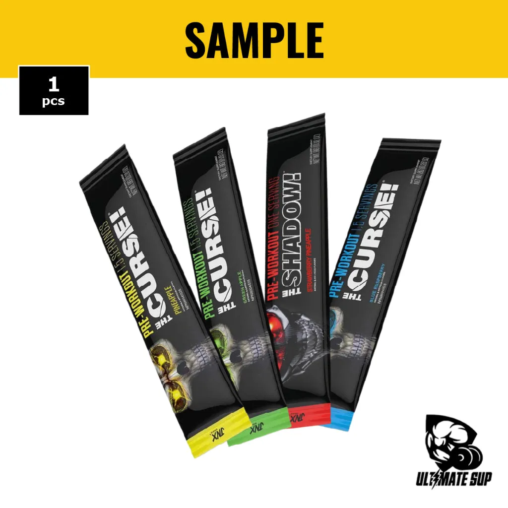[1 serving] JNX Sports, The Curse! Pre Workout - The Ripper! Fat Burner - The Shadow! HardCore Preworkout Sample