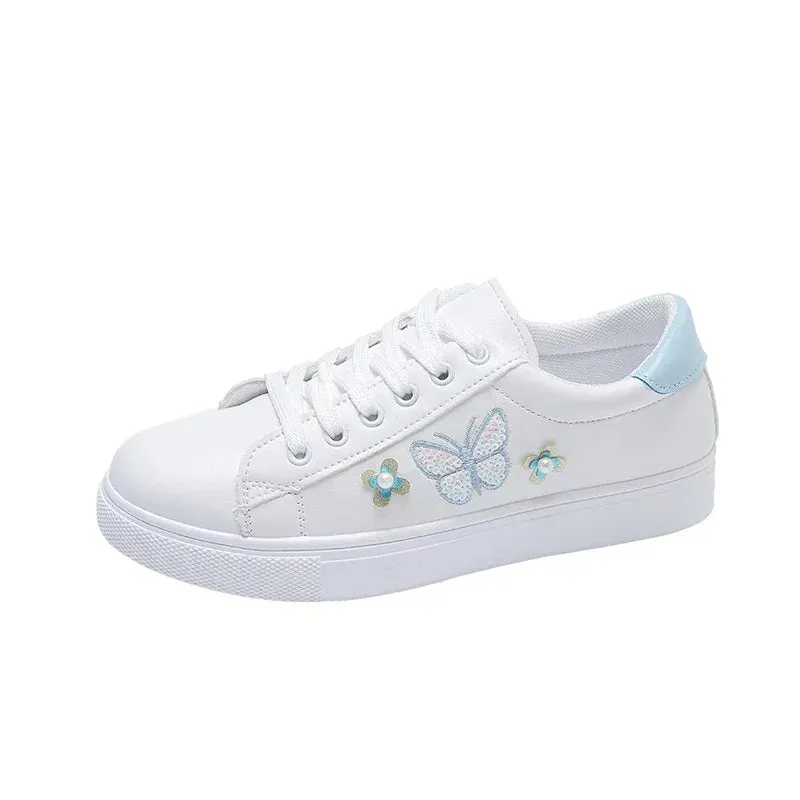 2024 Women's Sneakers Fashion Breathable Flat Shoes Woman Soft Sole Walking Vulcanized Shoes Women Casual Sneaker