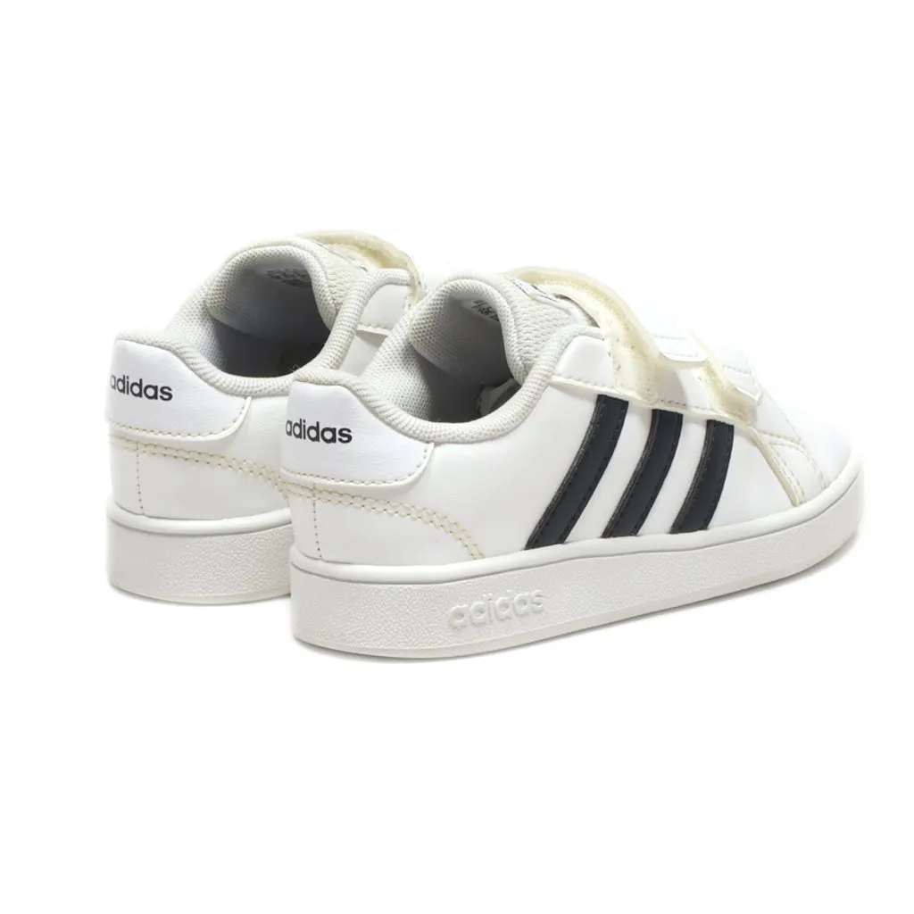 Adidas Grand Court Shoe (Baby And Toddler) Sneakers Leather White Colour For Kids