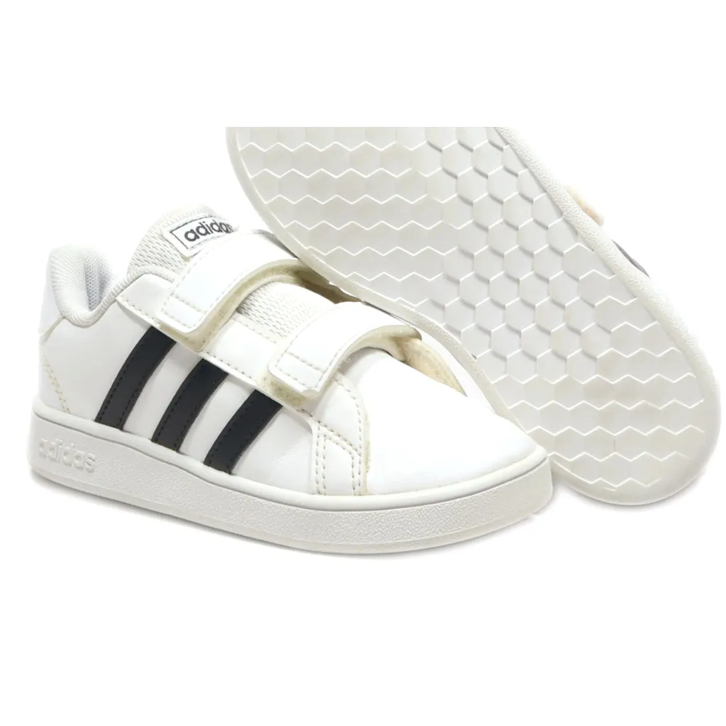 Adidas Grand Court Shoe (Baby And Toddler) Sneakers Leather White Colour For Kids