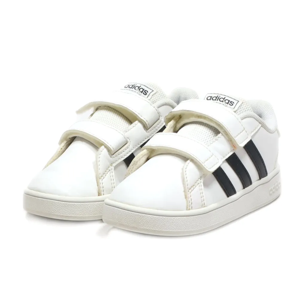 Adidas Grand Court Shoe (Baby And Toddler) Sneakers Leather White Colour For Kids