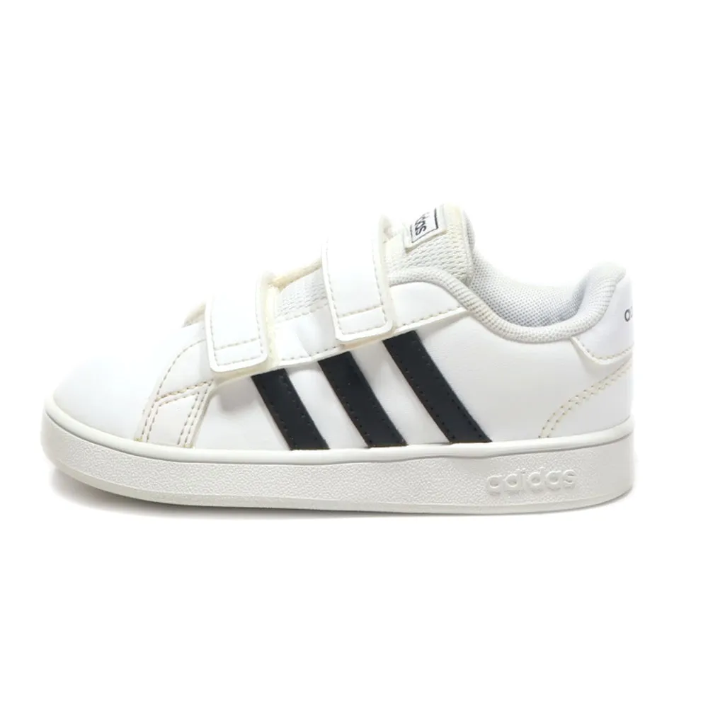 Adidas Grand Court Shoe (Baby And Toddler) Sneakers Leather White Colour For Kids
