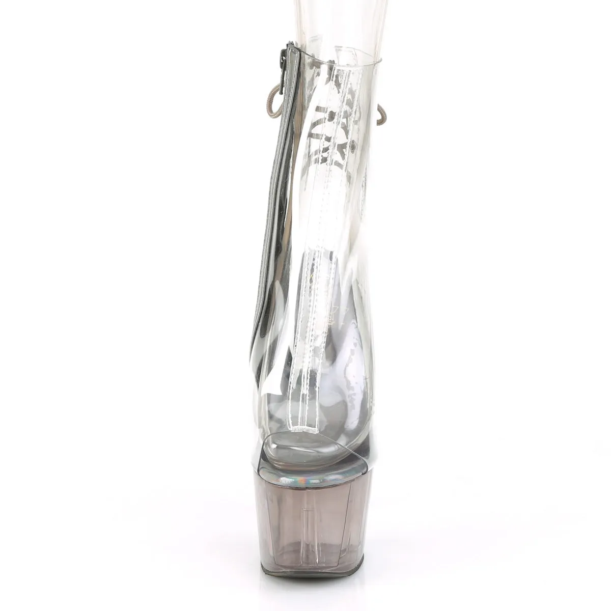 ADORE-1018CT Pleaser Clear/Smoke Tinted Sexy Platform Shoes (Pole Dancing Heels)