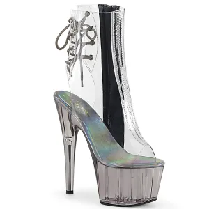 ADORE-1018CT Pleaser Clear/Smoke Tinted Sexy Platform Shoes (Pole Dancing Heels)
