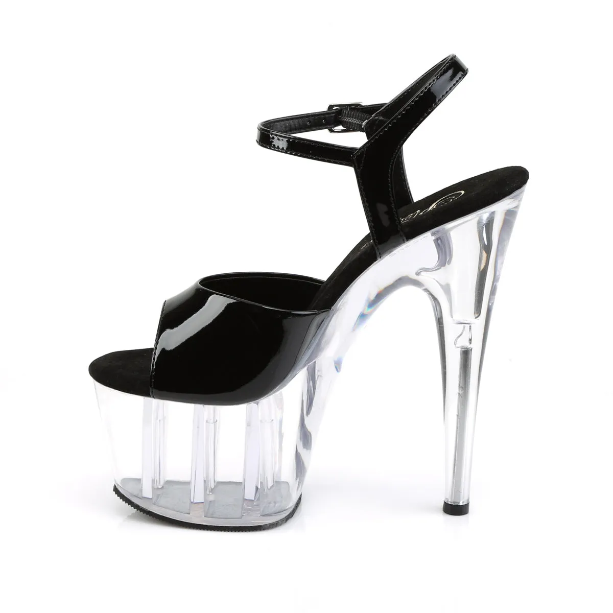 ADORE-709 Pleaser Black Patent Sexy Platform Shoes (Pole Dancing Heels)