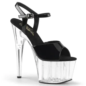 ADORE-709 Pleaser Black Patent Sexy Platform Shoes (Pole Dancing Heels)