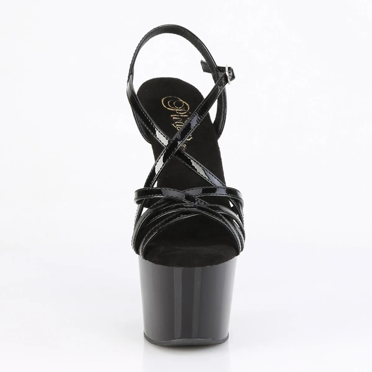 ADORE-713 Pleaser Black Patent Sexy Platform Shoes (Pole Dancing Heels)