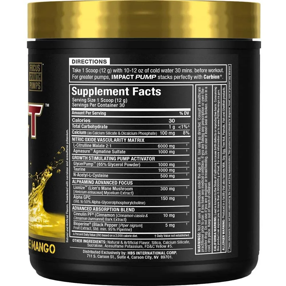 AllMax Nutrition Impact Pump 30 Servings