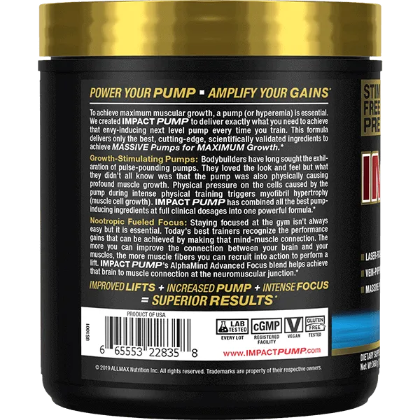 AllMax Nutrition Impact Pump 30 Servings