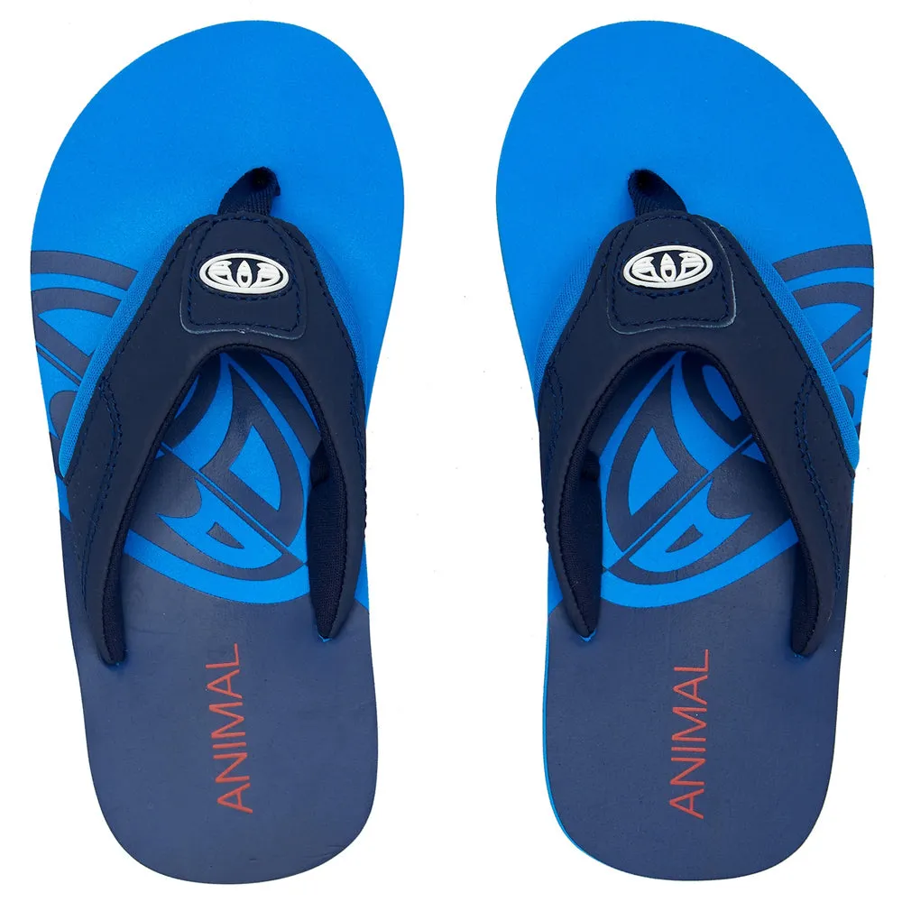 Animal Boys Jekyl Slice Flip Flops   - Indigo Blue