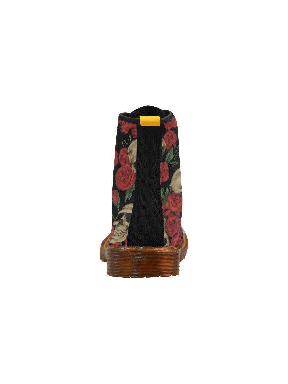 Antique Red Skulls Women's Lace Up Combat Boots [IN STOCK]