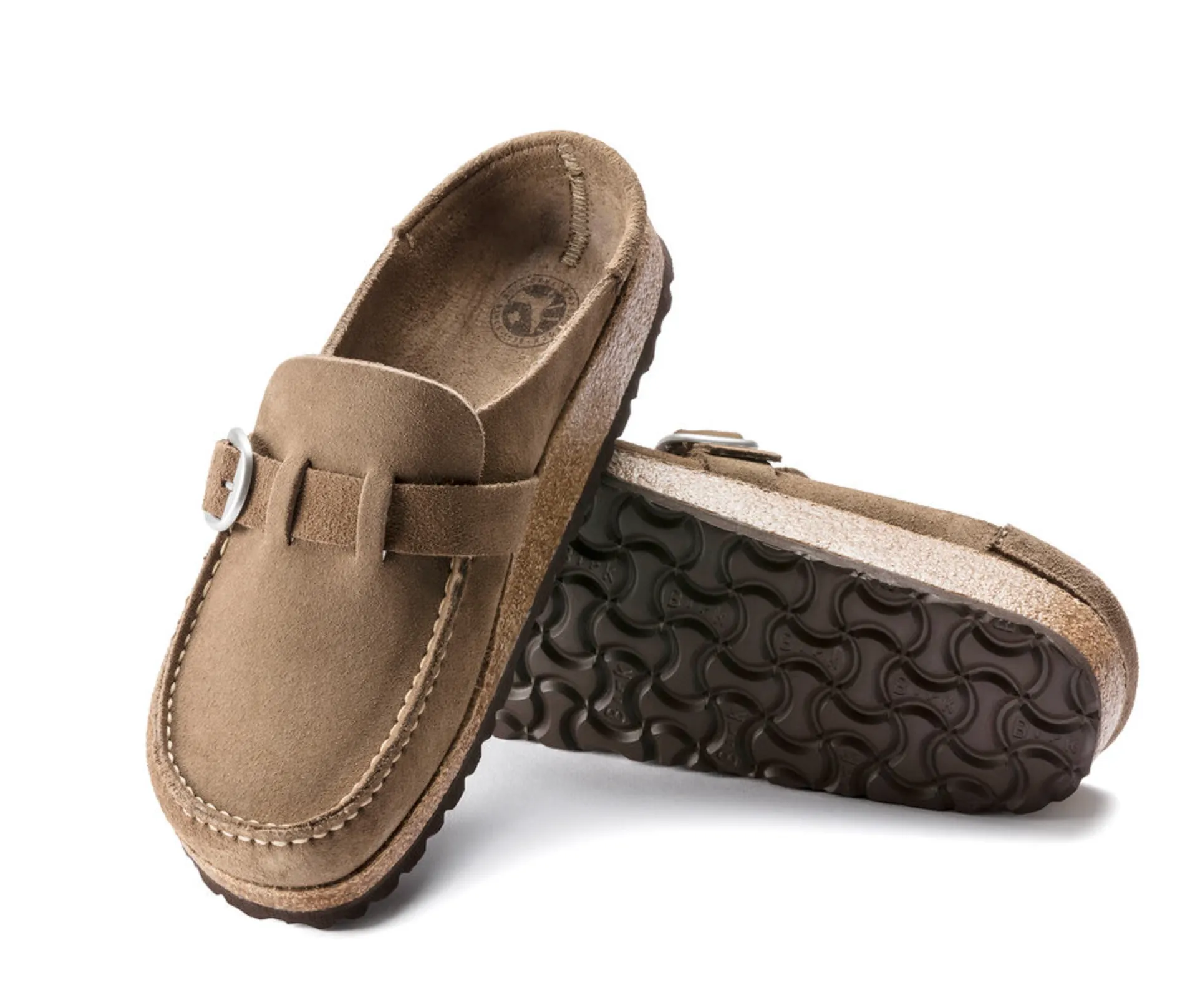 Birkenstocks Buckley Suede Leather - Gray Taupe