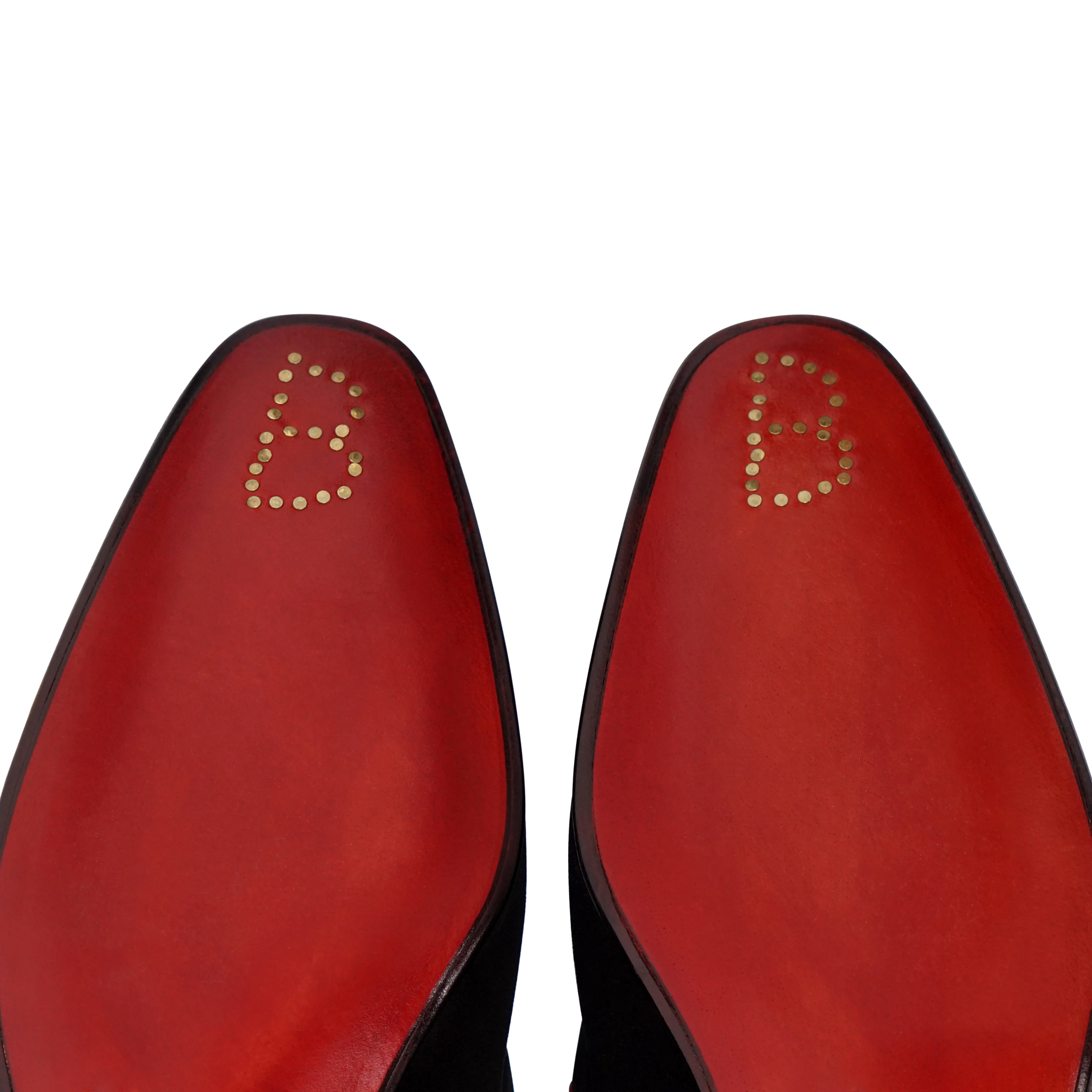 Black and Red Suede Loafer