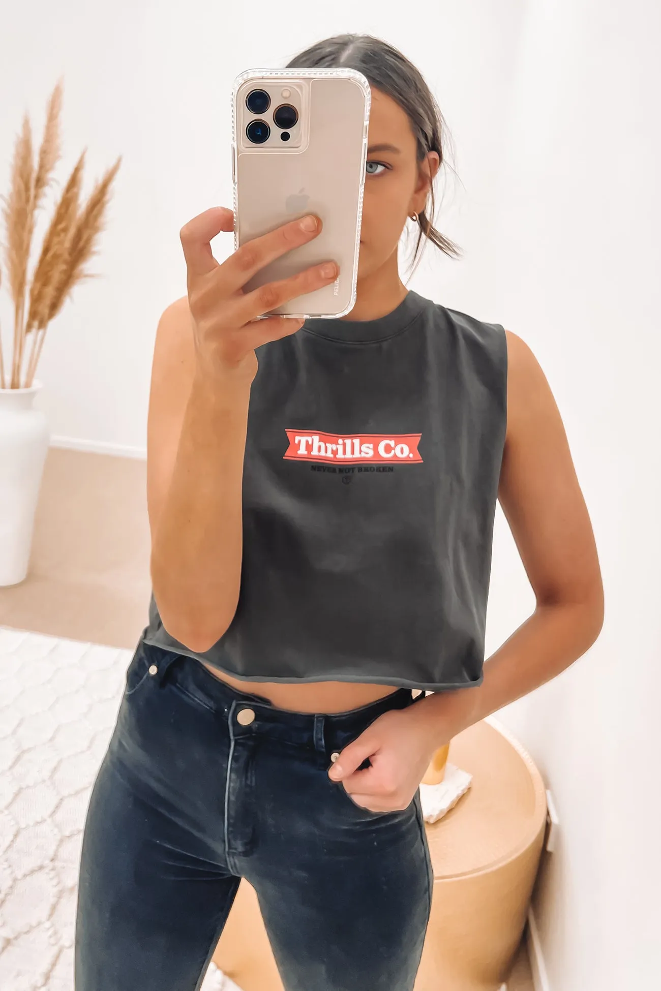 Brigade Crop Muscle Merch Black