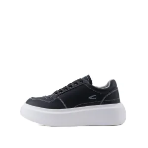 camel active Women Court-Sneakers  with slip-on comfort Panel Design Ladies Eurica -762301-YX01SV-1-BLACK