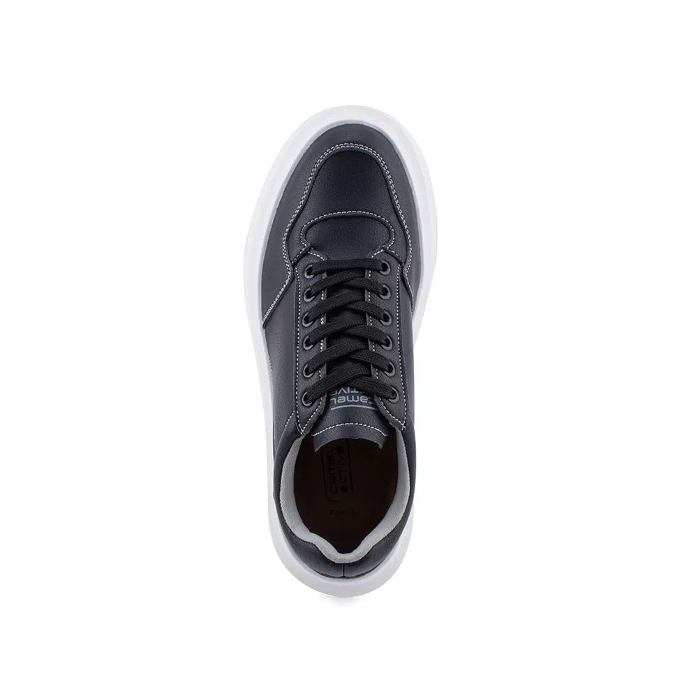 camel active Women Court-Sneakers  with slip-on comfort Panel Design Ladies Eurica -762301-YX01SV-1-BLACK