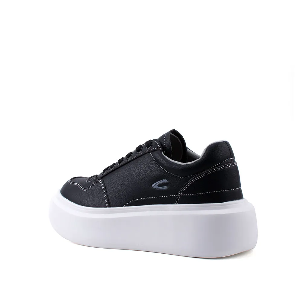 camel active Women Court-Sneakers  with slip-on comfort Panel Design Ladies Eurica -762301-YX01SV-1-BLACK