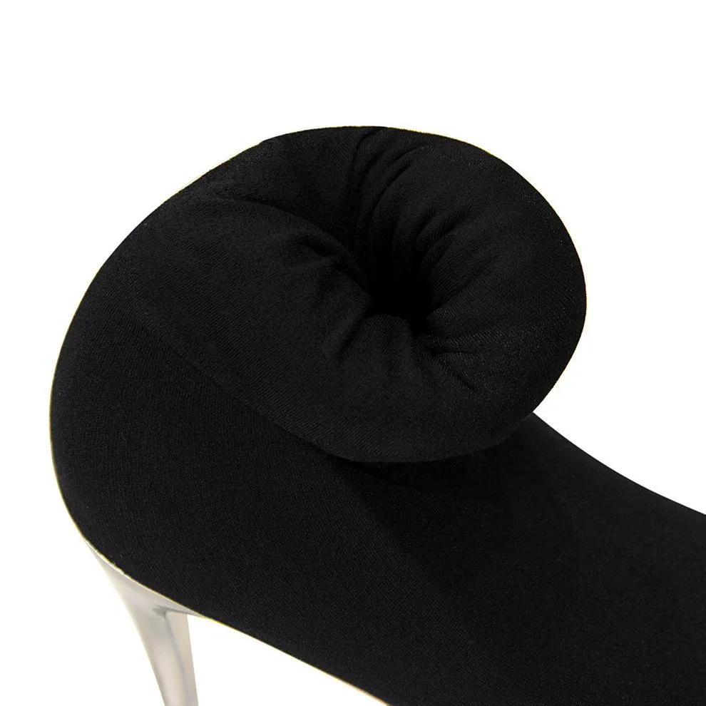 Chicvane Pointed Toe Thigh High Boots Stiletto Heel Elastic Stocking Boots