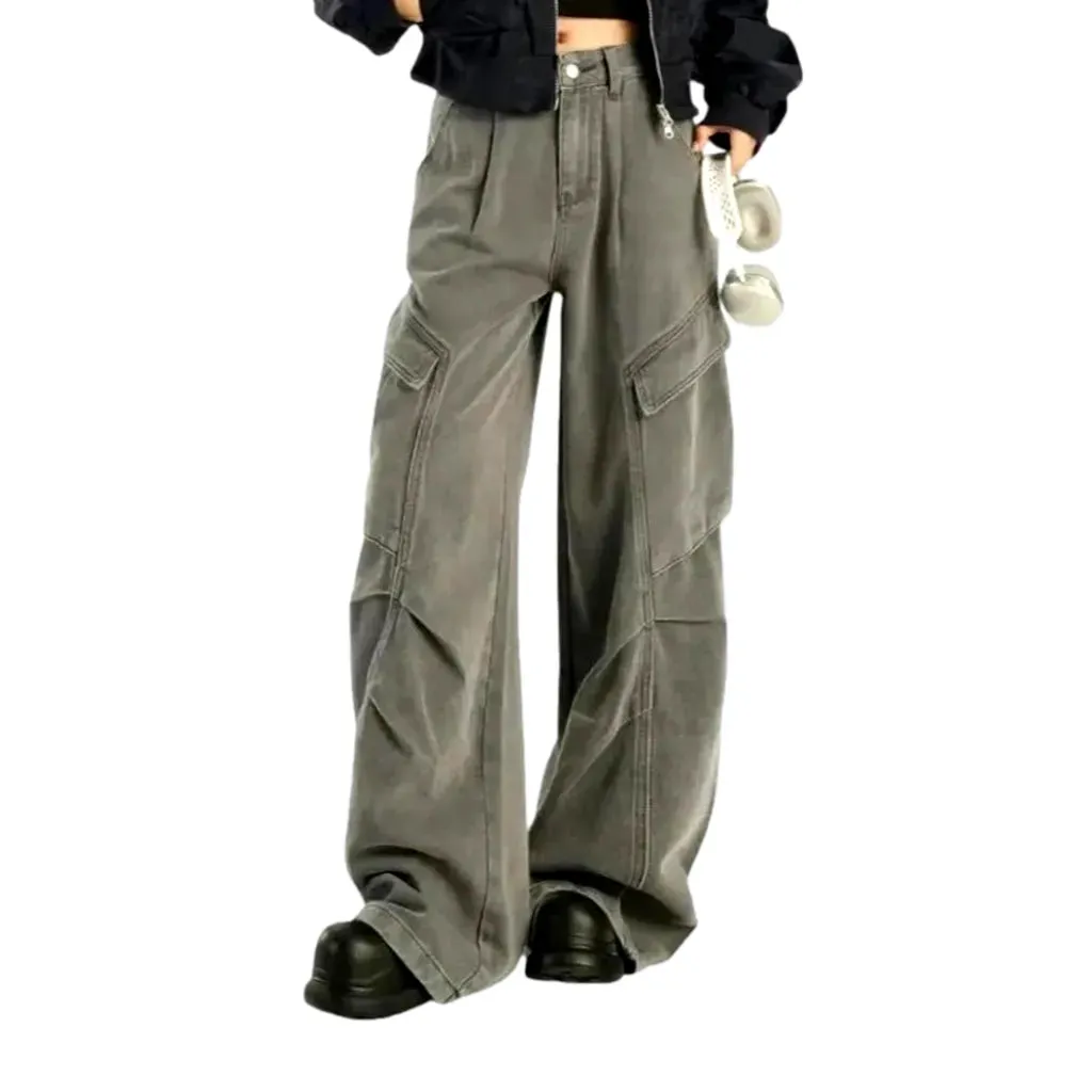 Colored baggy women's jeans