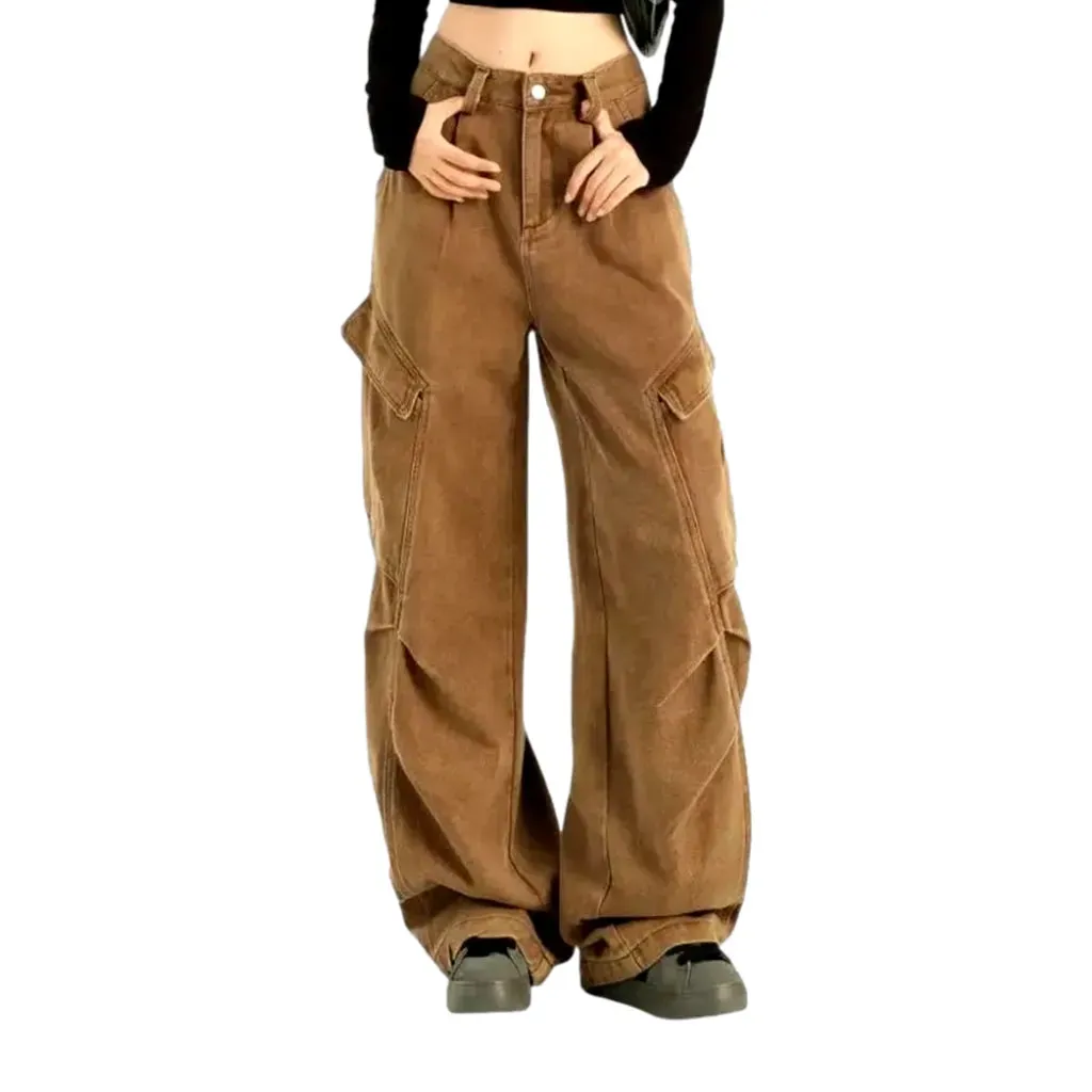 Colored baggy women's jeans