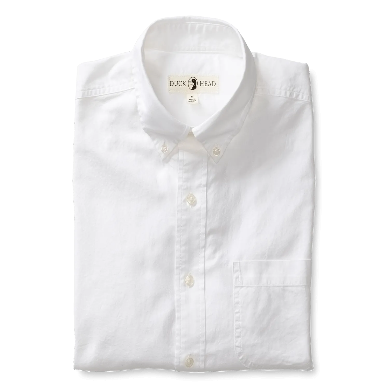 Cotton Oxford Sport Shirt- Morris Solid White