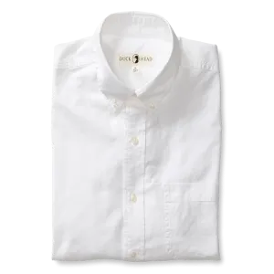 Cotton Oxford Sport Shirt- Morris Solid White