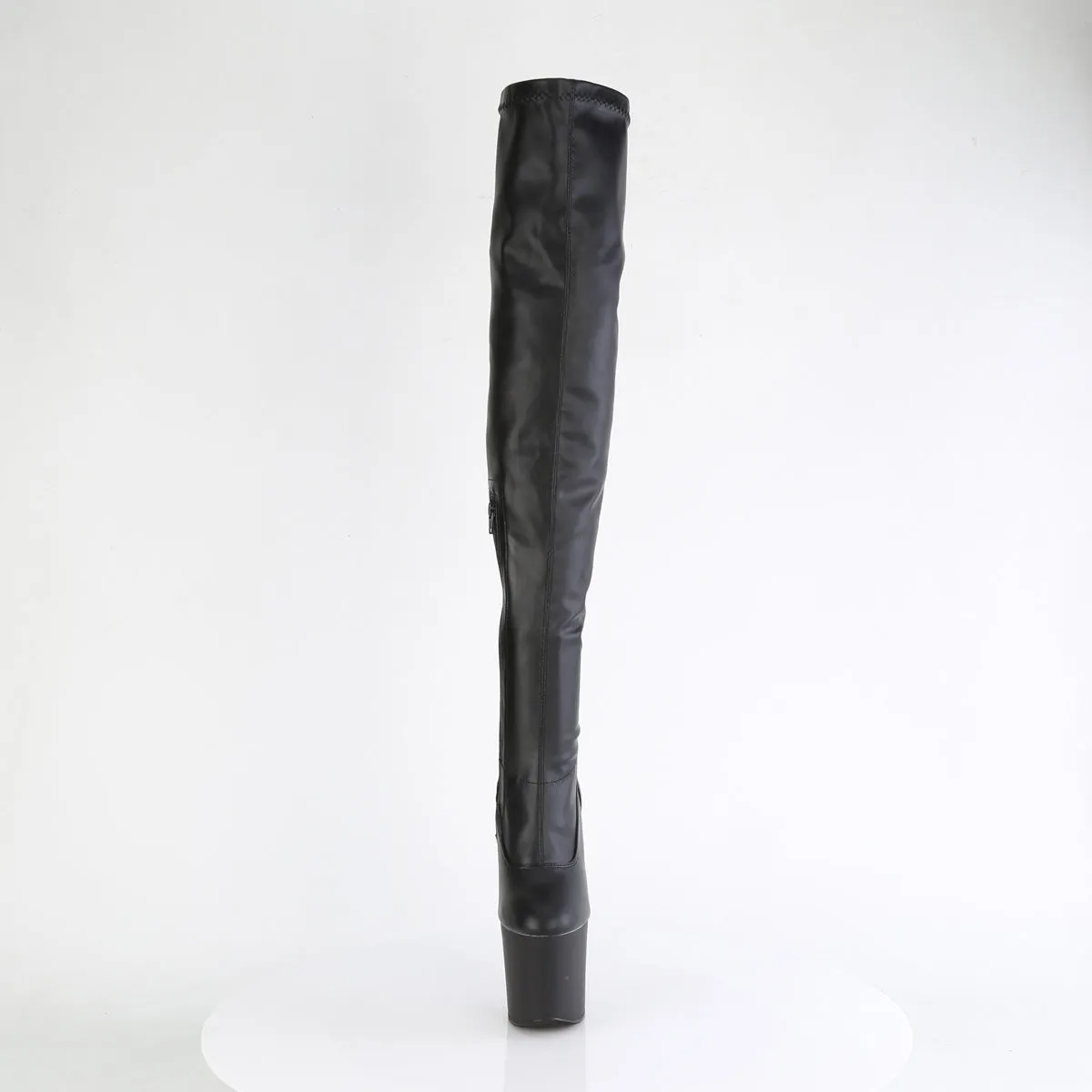 CRAZE-3000 Pleaser Black Faux Leather Sexy Platform Shoes (Pole Dancing Heels)