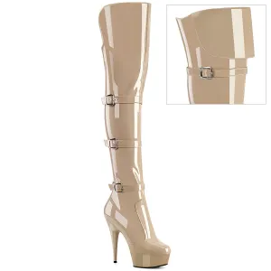 DELIGHT-3018 Pleaser Nude Sexy Platform Shoes (Pole Dancing Heels)