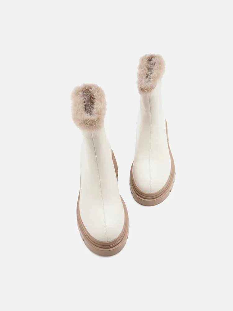 Edna Fur Ankle Boots