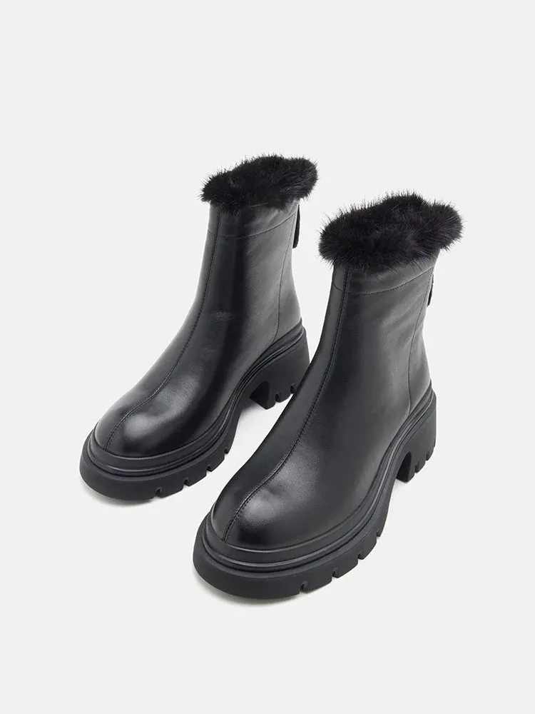 Edna Fur Ankle Boots