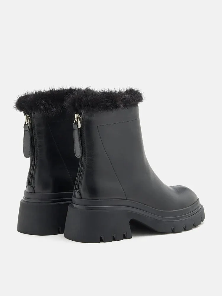 Edna Fur Ankle Boots
