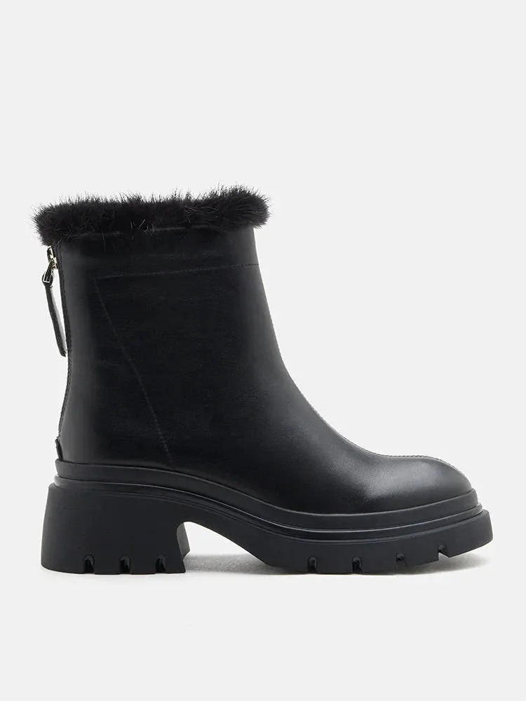 Edna Fur Ankle Boots