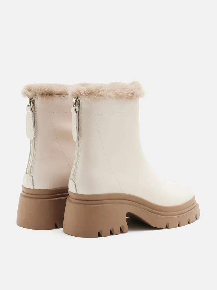 Edna Fur Ankle Boots