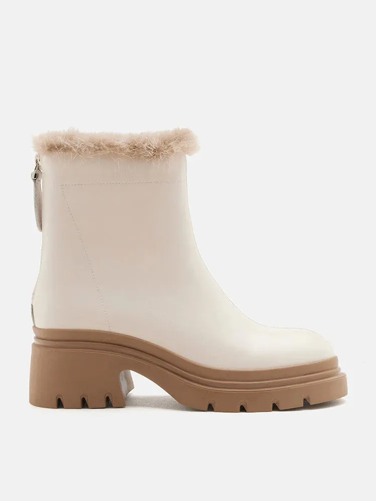 Edna Fur Ankle Boots