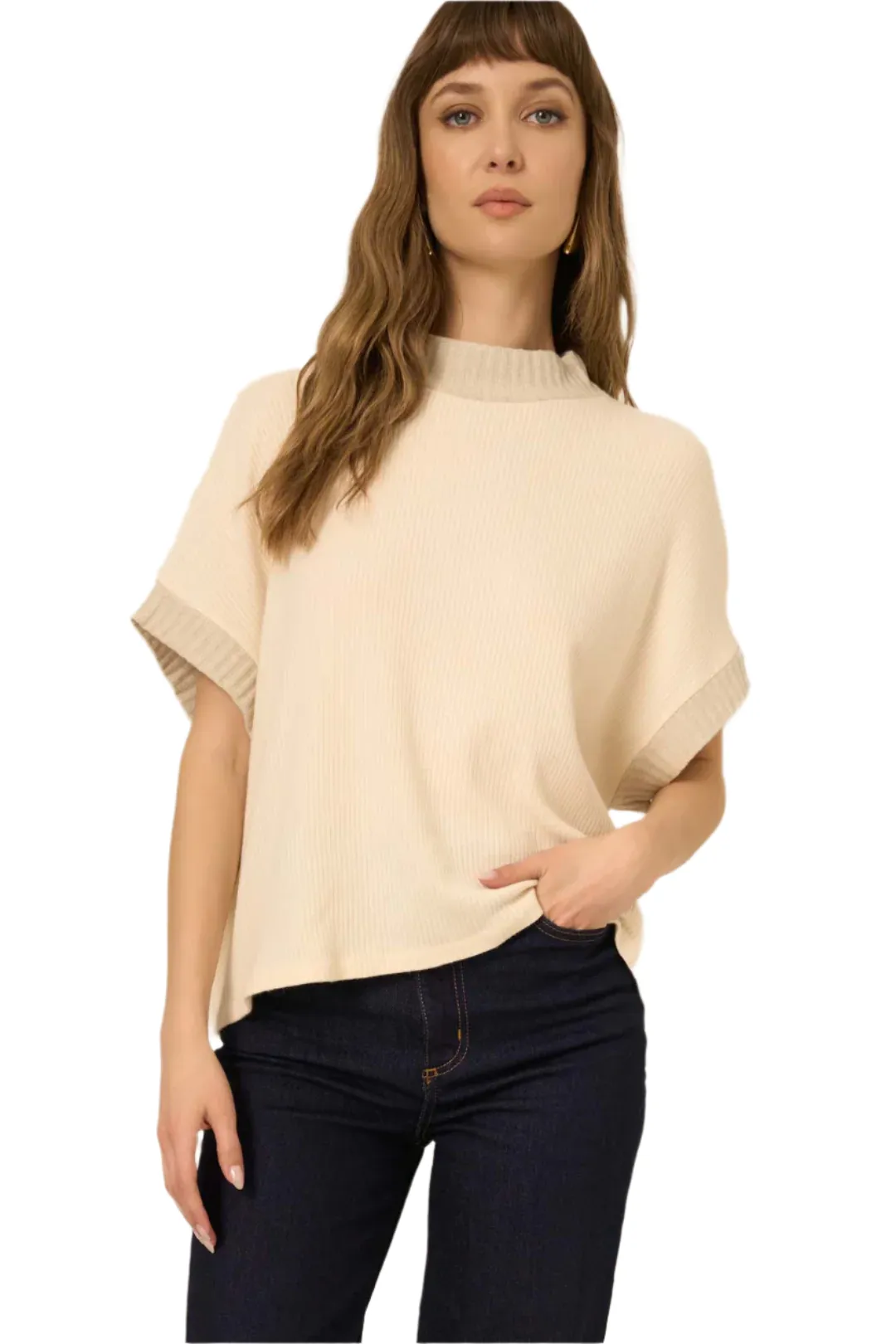 Everly Mixed Rib Tee