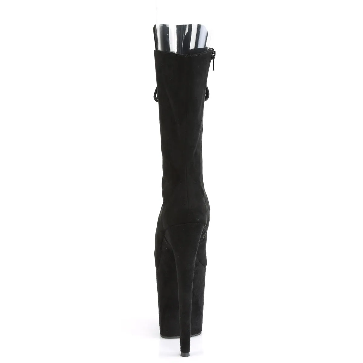 FLAMINGO-1051FS Pleaser Black Faux Suede Sexy Platform Shoes (Pole Dancing Heels)