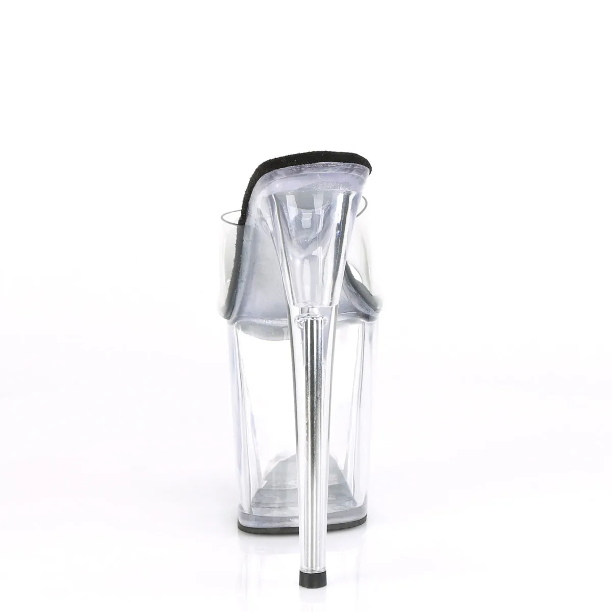 FLAMINGO-801 Pleaser Clear/Black Sexy Platform Shoes (Pole Dancing Heels)