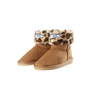 foco NFL Womens Cheetah faux fur Boots - L (9-10)