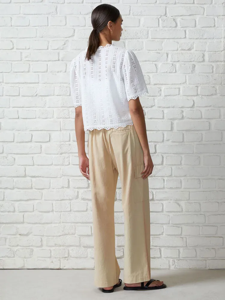 Great Plains Utility Cotton Trousers Sand