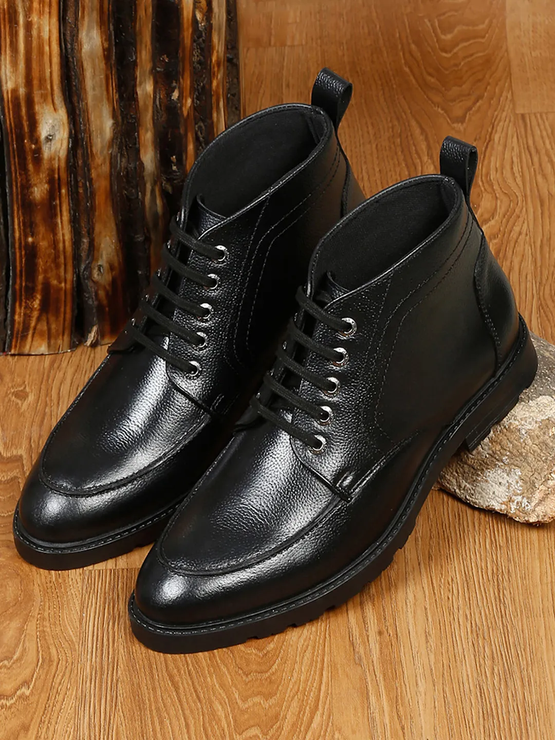 Handcrafted Italian Leather High Ankle Chukka Boots