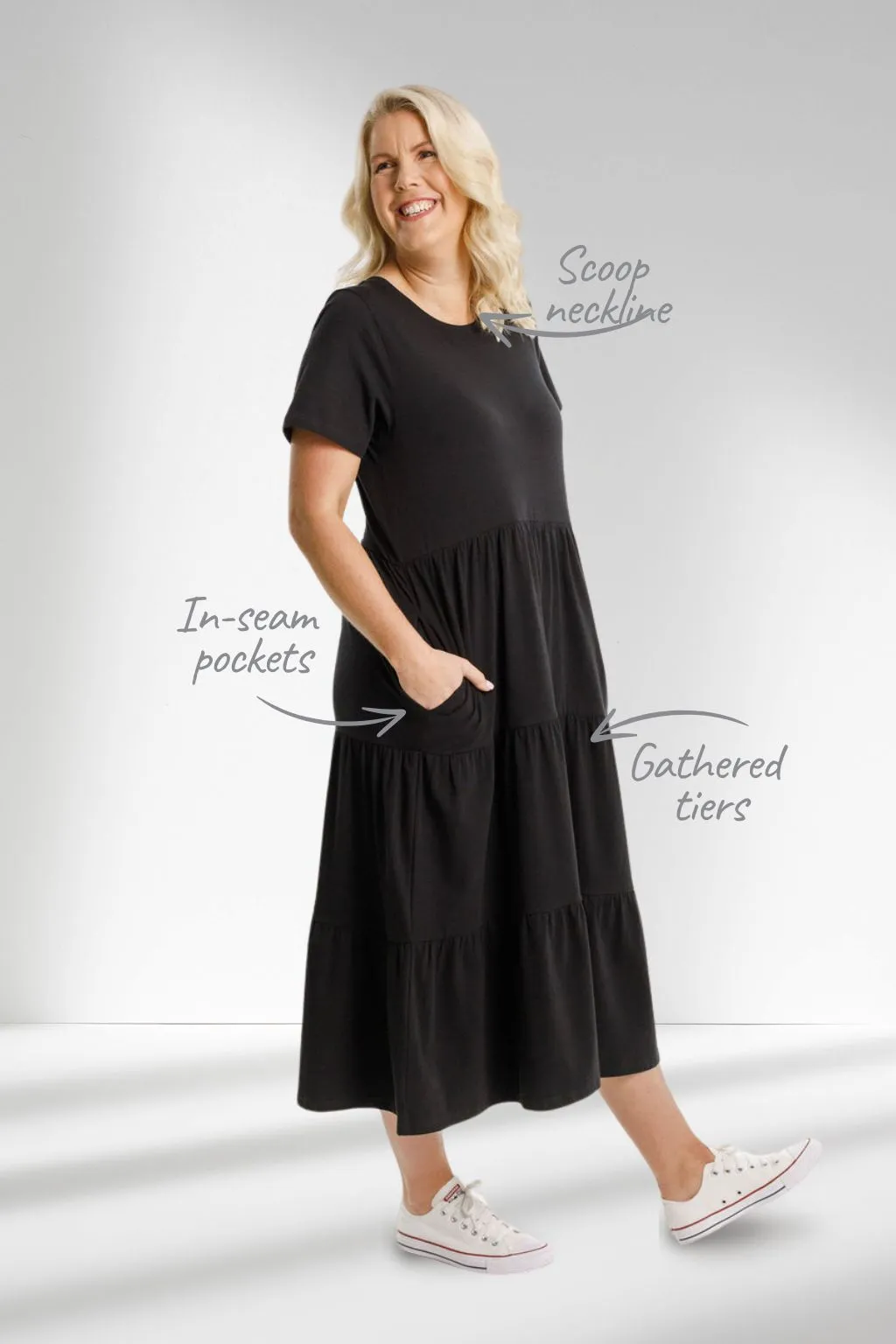 Homelee Kendall Dress Black