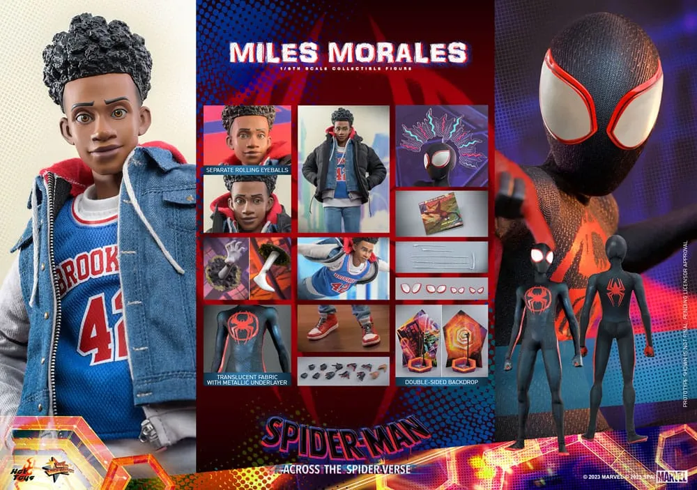 HOT TOYS - Marvel - Spider-Man Across The Spider-Verse - Miles Morales 1:6 Action Doll