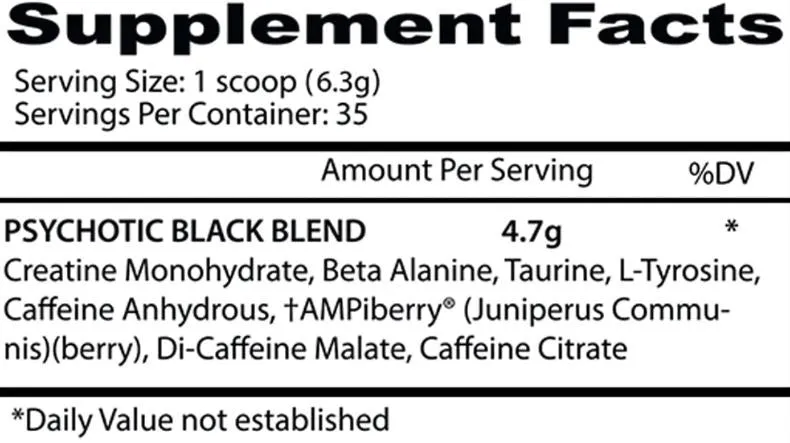 Insane Labz Psychotic Black