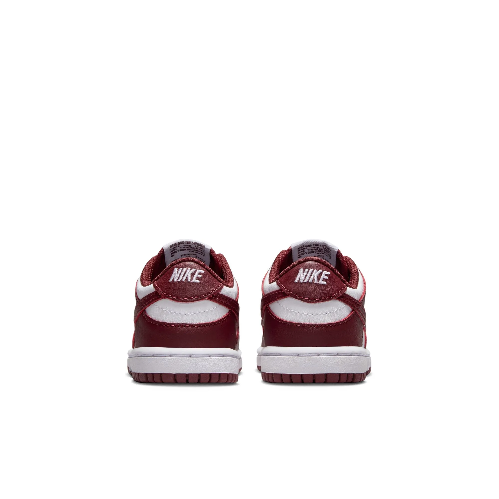 KIDS NIKE DUNK LOW TD (WHITE/REDWOOD/GYM RED)