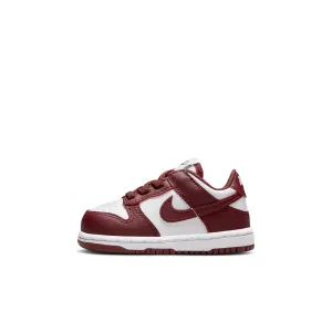 KIDS NIKE DUNK LOW TD (WHITE/REDWOOD/GYM RED)