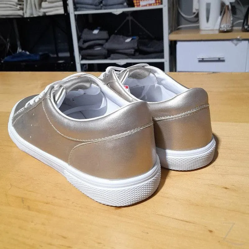 Ladies Metallic Sneakers | Lace Up | "Dube"