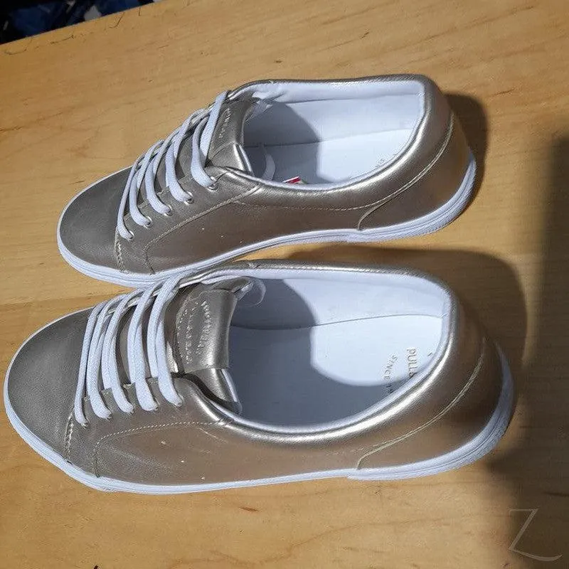 Ladies Metallic Sneakers | Lace Up | "Dube"
