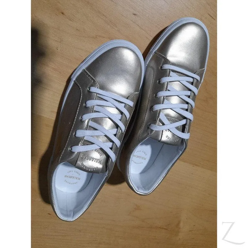 Ladies Metallic Sneakers | Lace Up | "Dube"