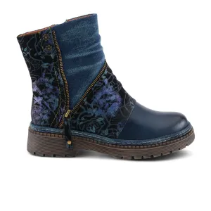 L'Artiste Avrilrose Ankle Boot (Women) - Navy Multi