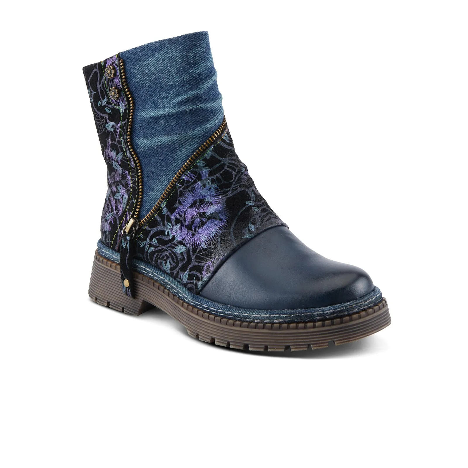 L'Artiste Avrilrose Ankle Boot (Women) - Navy Multi